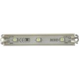 Влагозащищенный LED модуль SMD 3528 (3 LED, белый свет, 0,3Вт, 78x15мм)
