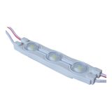 Водозащищенный LED модуль SMD 2835 для наружного использования (3 LED с оптич. линзами;0,72Вт; 70x16x7мм)