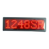 LED скроллерная панель-бейджик (красный цвет, 102х33х5мм)
