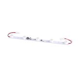 Влагозащищенная LED панель SMD3535 (DC24В, 5 LED, белый свет, 12Вт, 360x23x15мм, алюминиевая пластина + оптич. линзы)