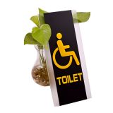 Акриловая табличка для обозначения уборной для инвалидов