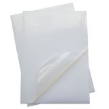 Полупрозрачные глянцевые ПЭТ самоклеящиеся этикетки / наклейки для струйных принтеров (А4)