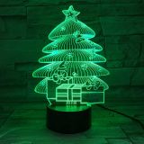 6pcs/pack 3D acrylic Light, with 7 Color Changes, Dimmable LED Night Light, Remote Control and Smart Touch Christmas Tree