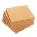 12pcs 3.9"Square Cork Coasters for Cold Drinks Wine Glasses Plants Cups & Mugs