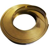 70mm(2.76") x 100m(328ft) (50m/roll 2Rolls/pack) Punched Mirror Gold Aluminum Trim Cap with PC & Foam (Channelume)