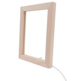 CALCA Wood Photo Frame 3D LED Photo Frame kit (Wooden photo frame + blank acrylic board)