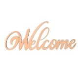 Wooden Welcome Sign Home Wall Wood Letters Decor for Christmas Livingroom Kitchen Mantel Wedding Housewarming Party Gifts