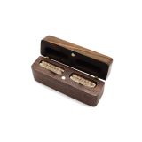 12PCS 80mm Wood Blank Double Ring Box with Magnetic Retro Jewelry Wooden Storage Box For Wedding Ceremony Ring Box Jewelry Case Gifts