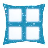 CALCA Pack of 10 15.75" X 15.75" Sublimation Polyester Short Plush Four-Grid Starry Square Home Creative Pillowcase