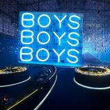 CALCA LED Neon Sign BOYS Sign 12VDC  Size- 15.7X12.2inches(Blue)