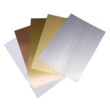 16" x 24" 100pcs Sublimation Blanks Aluminum Sheet Metal Board 0.45mm Satin Copper Gold Silver