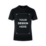 Custom Washed Distressed T-Shirts – 6.8 oz Black, Premium DTG Print, Wholesale Available