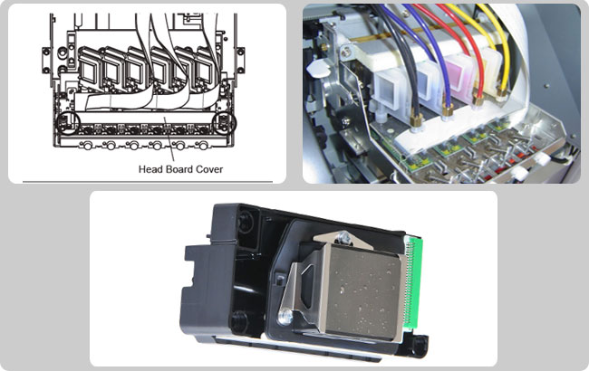 Big Damper with Resized Adapter for Epson DX3/DX4/DX5 Head application