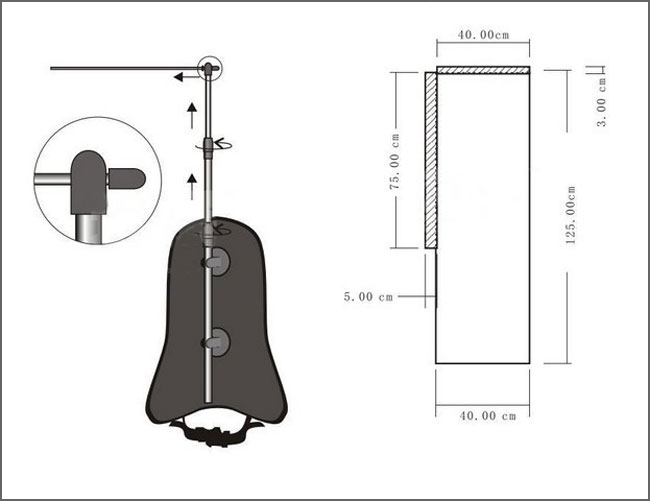 Backpack L Banner Stand details 2