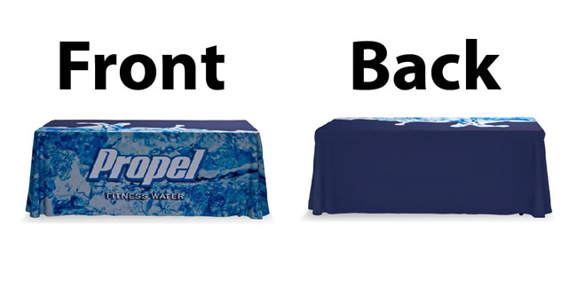 6ft Printed Table Throw Dye-sublimation printing