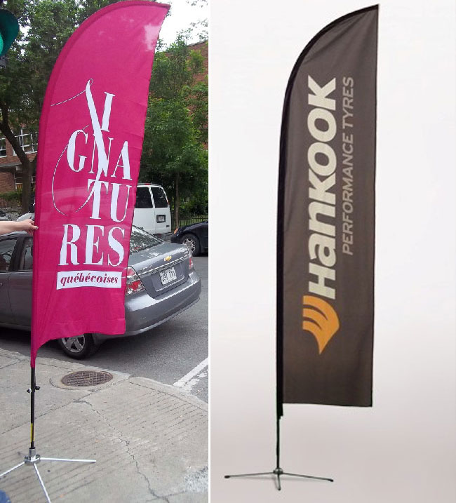 Wing Banner with Cross Base application
