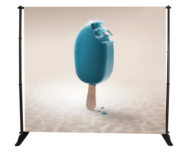 8 x10ft Step and Repeat Adjustable Backdrop Telescopic Banner Stand(Stand Only)