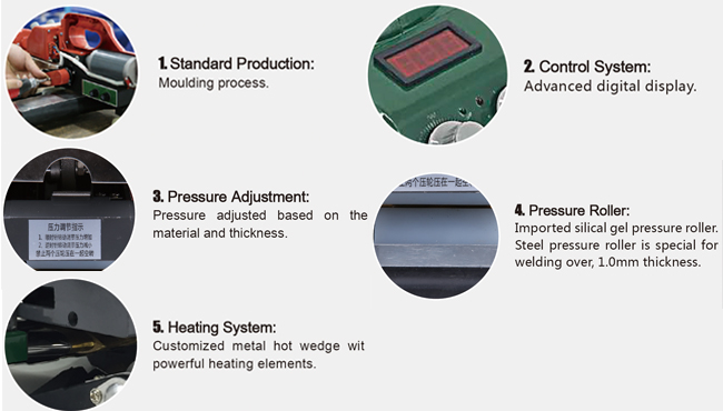 Hot Wedge Welder for Geomemberance Welding Model