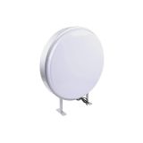 15.7" (40cm) Round LED Light Box – Rotatable Aluminum Frame,two mounting legs Blank Backlit Sign for Custom Signage & Storefront Display