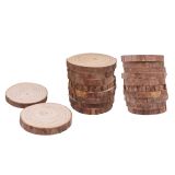Кусочки среза натурального дерева CALCA (20шт.; 9-10см)
