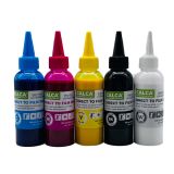 CALCA RGBOV Specialty Colors Direct to Transfer Film Ink for Epson Printheads. 3.2oz, Bottle of 100ml, Water-based DTF Inks
