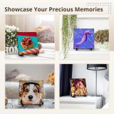 CALCA 7.9" Custom Photo Slate with Stand  Personalized Finished Plaque Ready to Display
