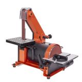 Belt Grinder Attachment for Bench Grinders with 7 Inch Contact Wheel, 1x30 Inch Belt and 5 Inch Disc Sander Attachment 