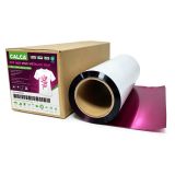 CALCA 12.6in x 32.8ft/32cm x 10m DTF Hot Pink Metallic Film Roll,Cold Peel