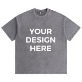 Custom DTG Printed 6.8 oz Washed Distressed Tee – Magenta, CALCA