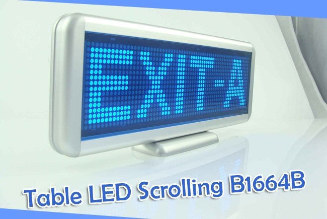 Table LED scrolling B1664B advertisement
