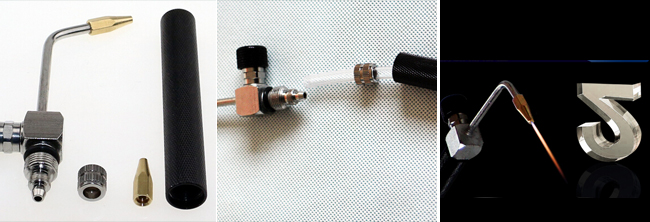 Universal Oxyhydrogen Gas Torch Flame Gun with 3 Nozzles for HHO Polishing Welding Machine Details