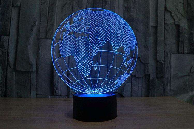 Night Light Acrylic Plate Panel Holder + USB Cable
