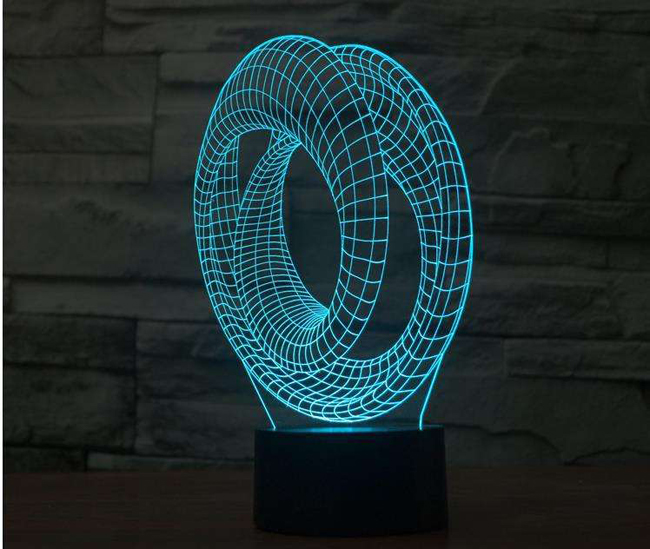 Night Light Acrylic Plate Panel Holder + USB Cable