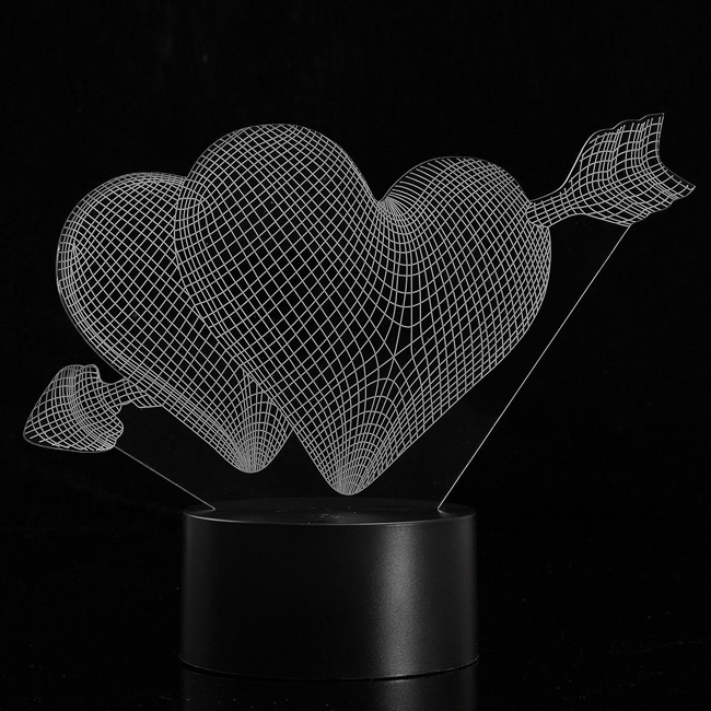 Night Light Acrylic Plate Panel Holder + USB Cable+Remote
