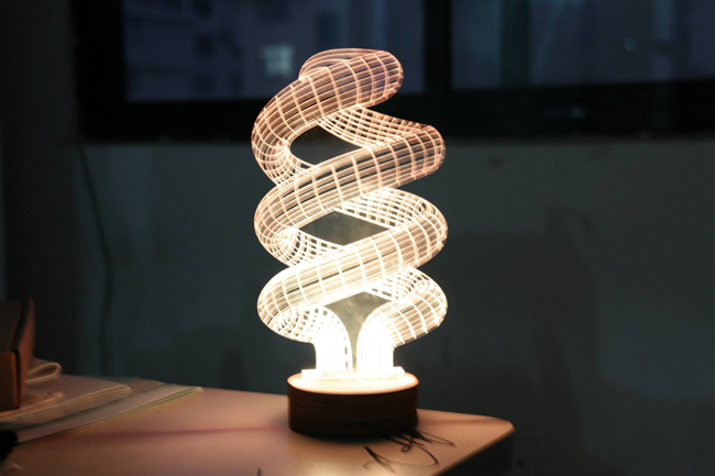 Night Light Acrylic Plate Panel Holder + USB Cable+Remote